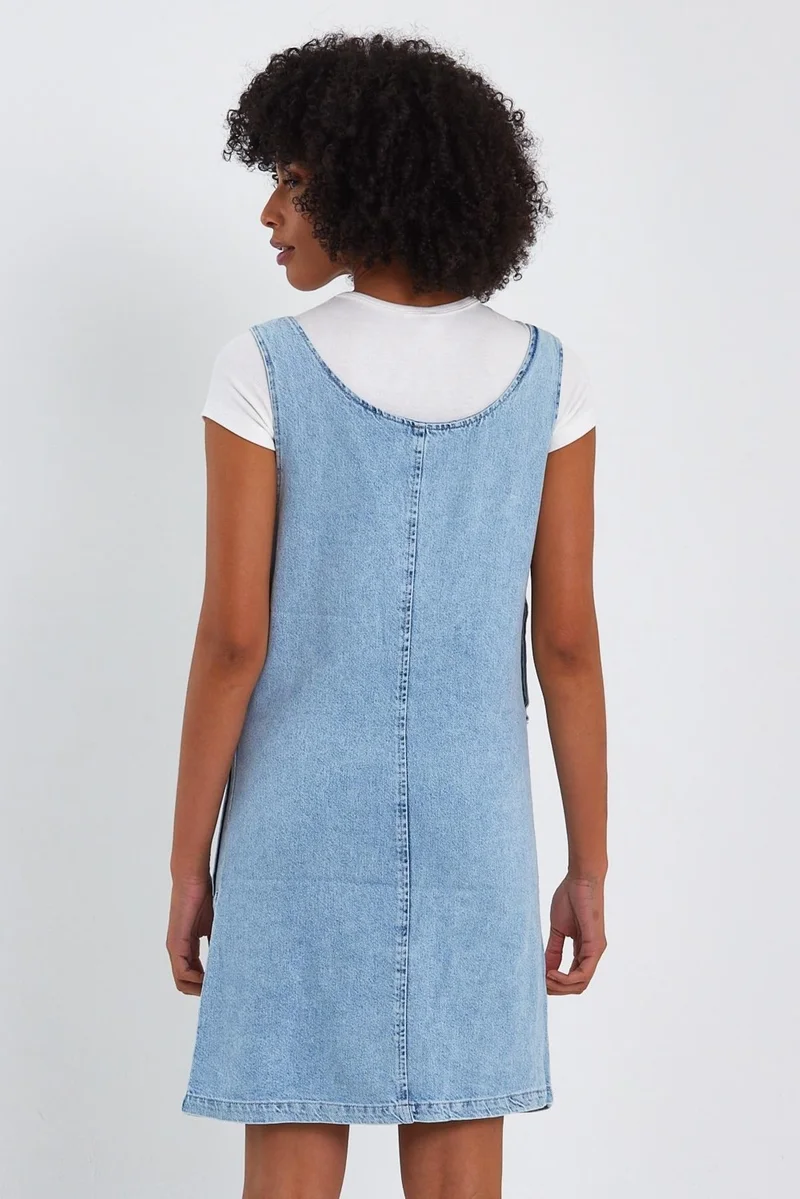 الكسندر جاردي Pocket Detailed Overall Dress Ag-5013Am