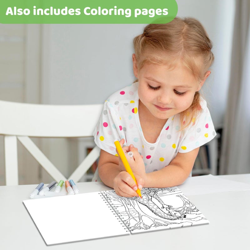 jackinthebox Sticker By Number - Baby Animals: Side-By-Side Sticker Pages & 12 Scenes  400+ Stickers For Kids + Bonus Coloring Pages  Crafts For Kids Age 7 8 9 10 - Image 4