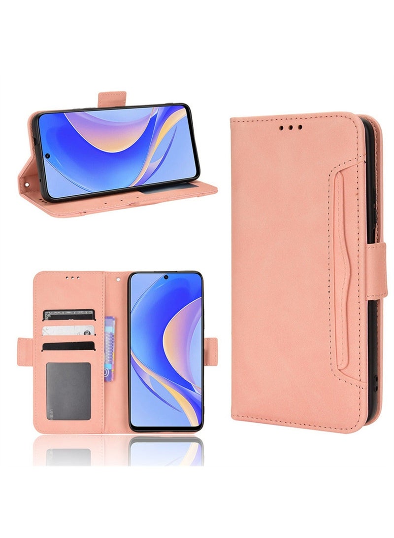Huawei Nova Y90/Enjoy 50 Pro Stand Flip leather Case Cover With Retro Kickstand Magnetic Phone shell Wallet Phone Case with Card Slots Holder With Release Hand Phone Holder Daily Video Kickstand  - Image 3