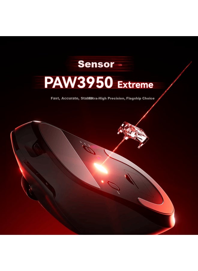 Vgn Dragonfly 3 Lightweight Wireless Mouse Gaming Office Long Battery Life All-purpose Large Hand Size Original Paw3311 Tri-mode Connection Dragonfly 3 Pro Black Gold - Image 3