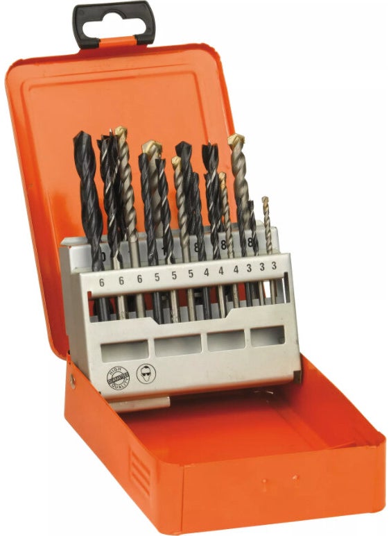 AEG Multi 18 Piece Mega-Mix Concrete, Wood, Metal Drilling Set 4932352463 
