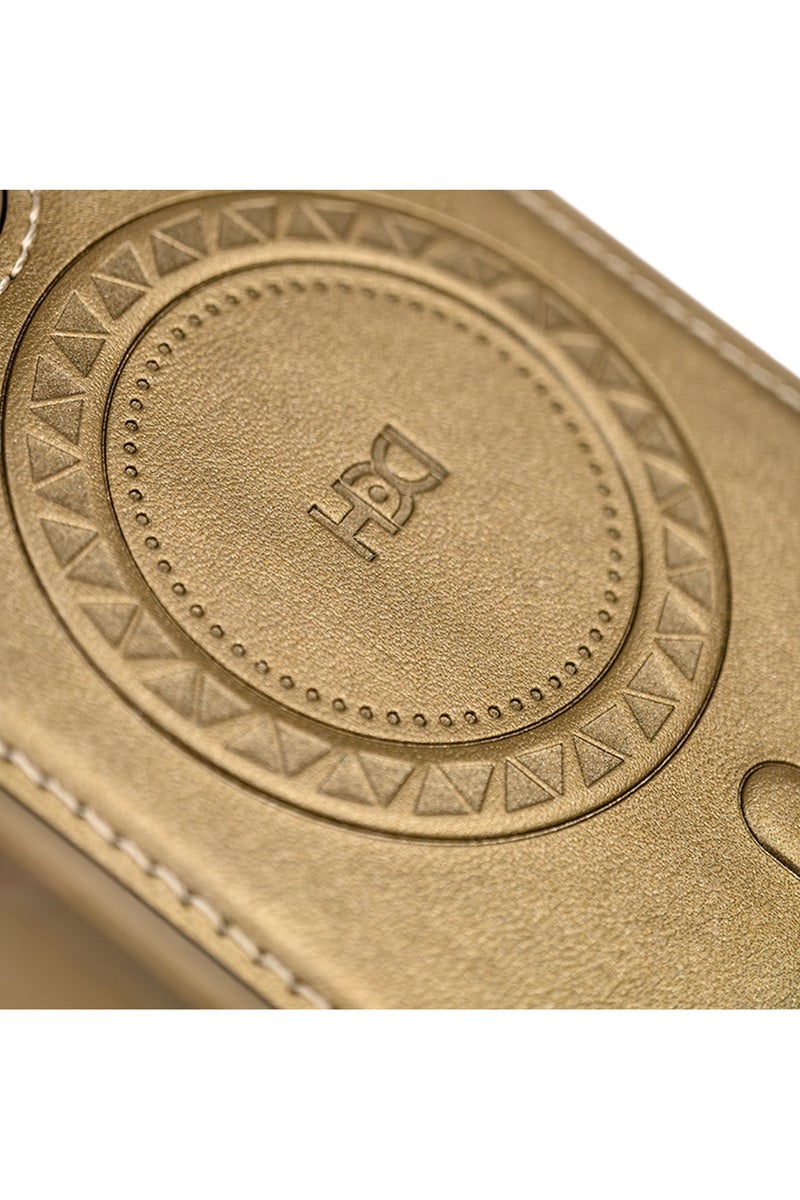 HDD Luxury Case Cover For iPhone 14 Pro Max MagSafe Magnetic Phone Case Raised edges around the screen prevent scratches - Titanum Golden - Image 3