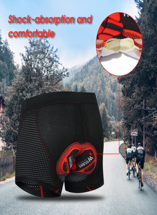 WOSAWE Men Cycling Shorts Gel Padded MTB Bicycle Bike Underwear Shorts Breathable Quick Dry Biking Shorts - Image 5