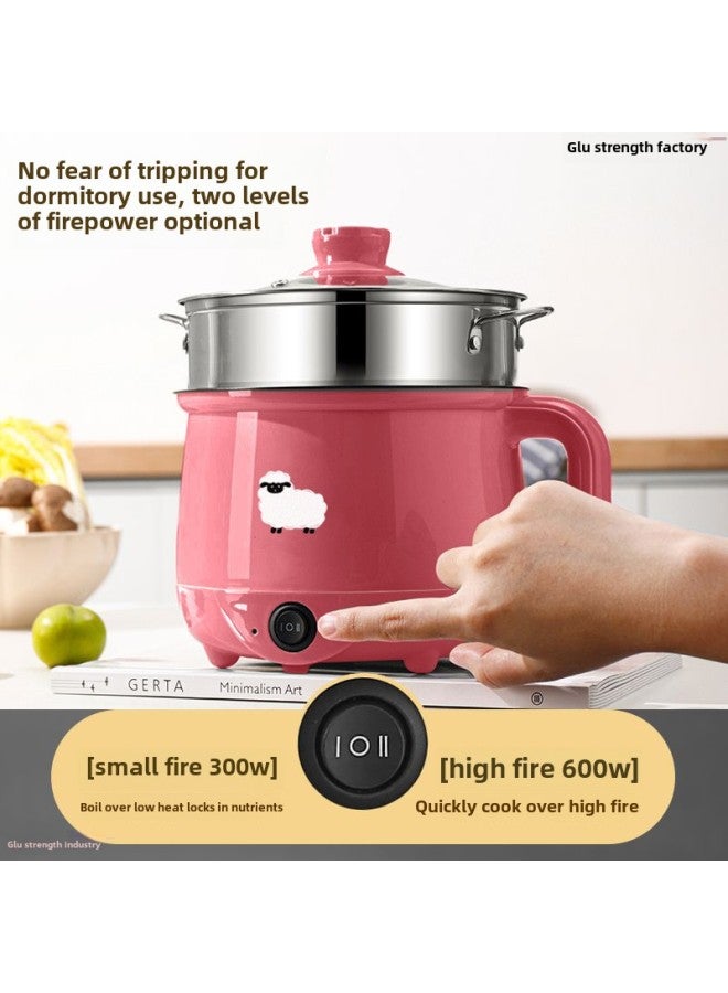 German Full-automatic Electric Steamer Non-stick Electric Cooker Electric Cooker Dormitory Large-capacity Electric Cooker Multi-functional Electric Hot Pot-Color:2.2l Nut Brown [clearance Special Price] For 2-3 People-Capacity:Can Be Steamed | Extra Thick [non-stick Pan] Will Be Compensated If Burned Out  - Image 5