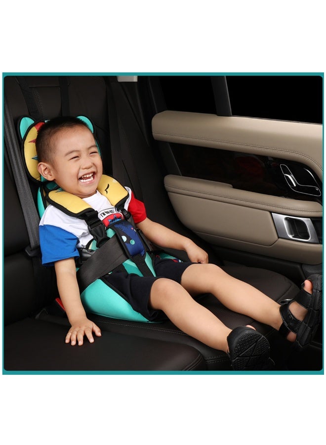 Portable Child Car Safety Chair With Five-point Safety Belt  - Image 3