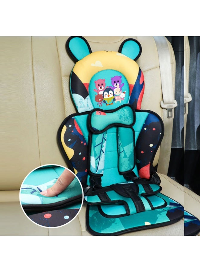 Portable Child Car Safety Chair With Five-point Safety Belt  - Image 4