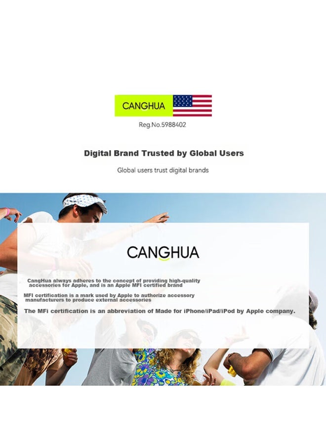 Canghua Apple 15/16 كابل شاحن، كابل بيانات ثنائي الرأس Type-c، شحن سريع Pd60w، C إلى C، للاستخدام في السيارة، مناسب لـ Iphone 15/16، Ipad Pro، Macbook، Laptop - Image 1