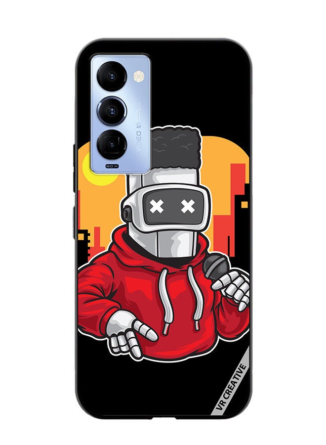 VR CREATIVE Protective Case Cover For Tecno Camon 18/18 P Robot Dancer Design Multicolour - Image 1