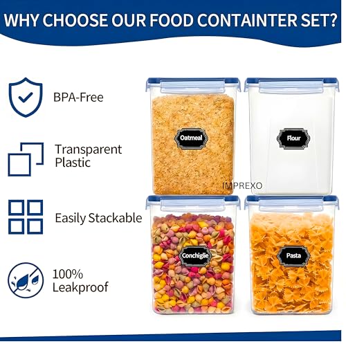 IMPREXO airtight plastic containers for kitchen storage containers for kitchen airtight kitchen containers (Pack of 1, 2900 ML) - Image 3