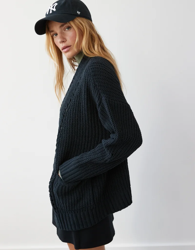 American Eagle Open Chenille Cardigan