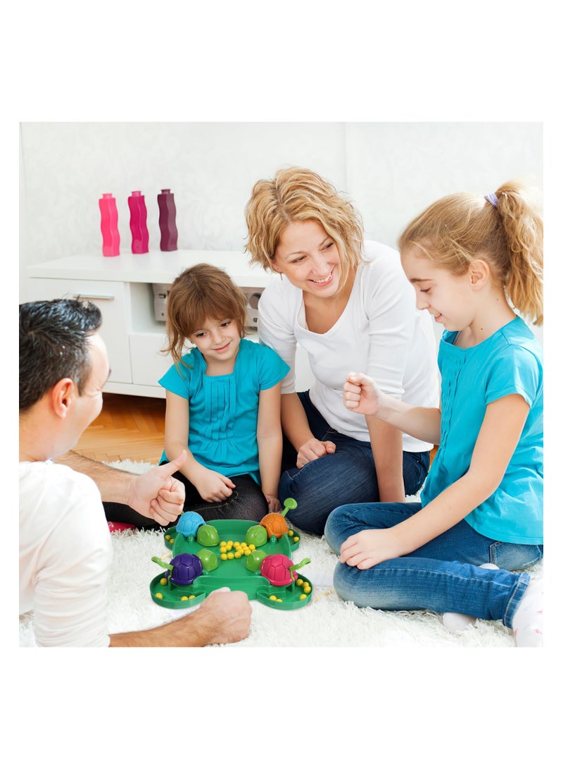 Zikra Hungry Turtle Bean-Eating Board Game, Interactive 4-Player Family Table Game, Early Educational Montessori Toy, Fun Tortoise Design, Durable ABS Construction, Ideal for Family Gatherings and Parties - Image 4