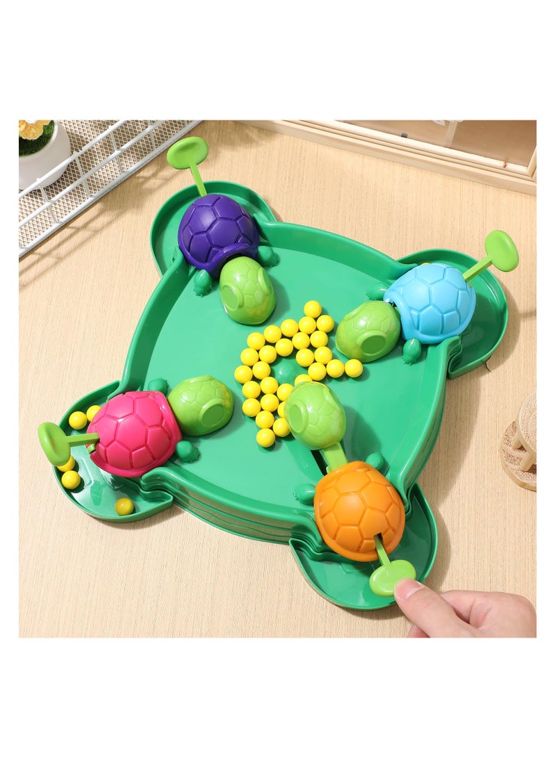 Zikra Hungry Turtle Bean-Eating Board Game, Interactive 4-Player Family Table Game, Early Educational Montessori Toy, Fun Tortoise Design, Durable ABS Construction, Ideal for Family Gatherings and Parties - Image 2