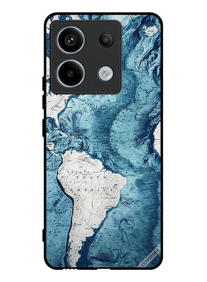Covernex Protective Case Cover For Xiaomi Redmi Note 13 Pro Map Art - Image 1