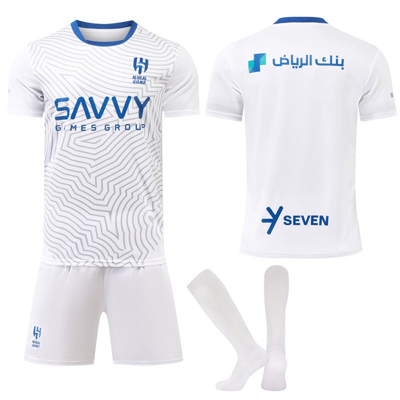 طقم قميص الهلال الخارجي الأبيض رقم 10 نيمار لكرة القدم 2024/25 - Image 2