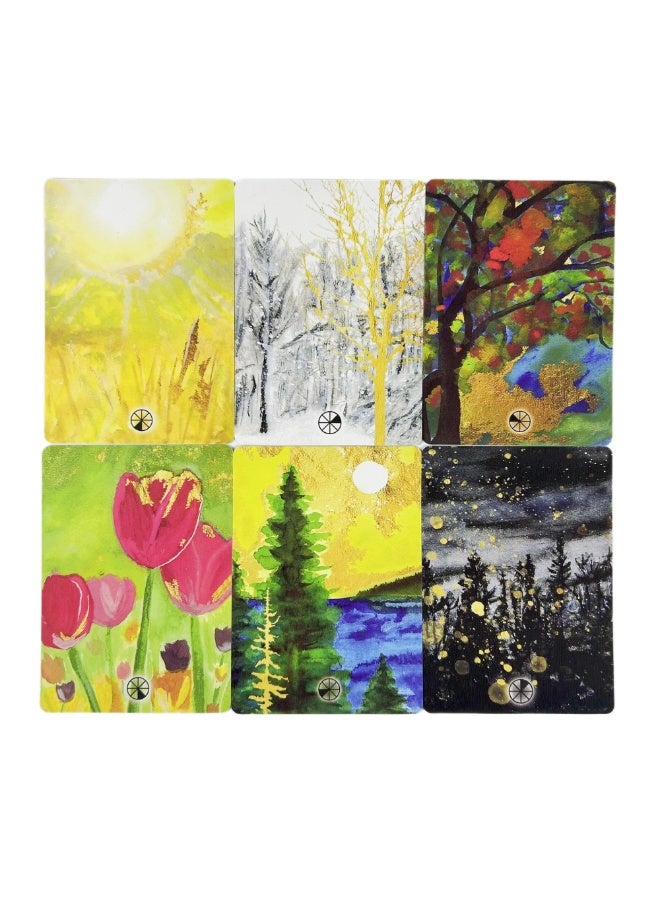 NIBEMINENT Living Wheel Astrology Deck - Aureus A 55 Tarot Card Set - English Divination Version Deck - Puzzle Game - Image 4