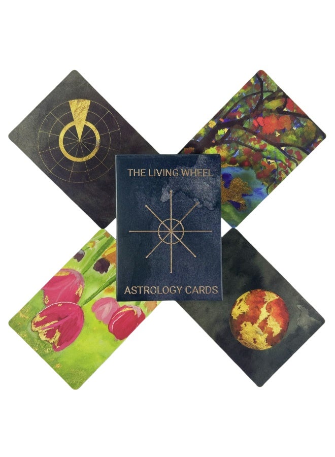 NIBEMINENT Living Wheel Astrology Deck - Aureus A 55 Tarot Card Set - English Divination Version Deck - Puzzle Game - Image 1