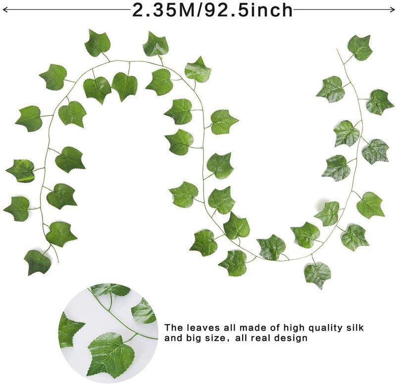 BS AMOR Artificial Creeper Wall Hanging (Green, 3 Pieces) - Image 2