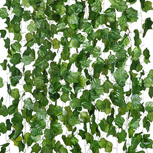 BS AMOR Artificial Creeper Wall Hanging (Green, 3 Pieces) - Image 4