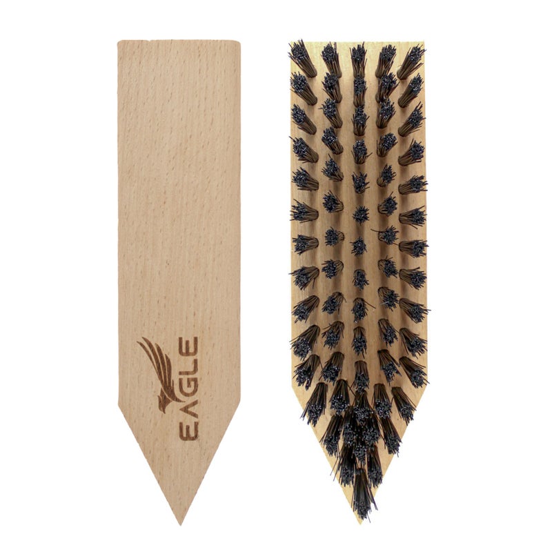 Eagle Heavy-Duty Boot & Cleat Brush â€“ Tough Bristle Scrubber for Muddy Boots, Football Cleats & Golf Shoes â€“ Rugged Cleaning Tool for Soles, Treads & Outsoles â€“ Wood Handle, Outdoor-Ready - Image 2