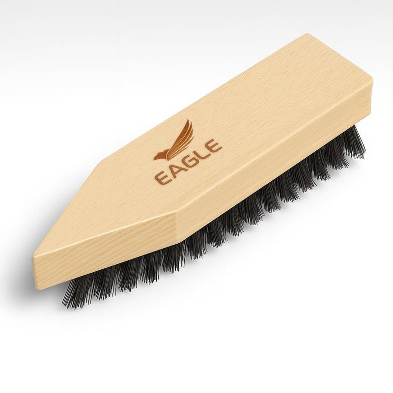 Eagle Heavy-Duty Boot & Cleat Brush â€“ Tough Bristle Scrubber for Muddy Boots, Football Cleats & Golf Shoes â€“ Rugged Cleaning Tool for Soles, Treads & Outsoles â€“ Wood Handle, Outdoor-Ready - Image 1