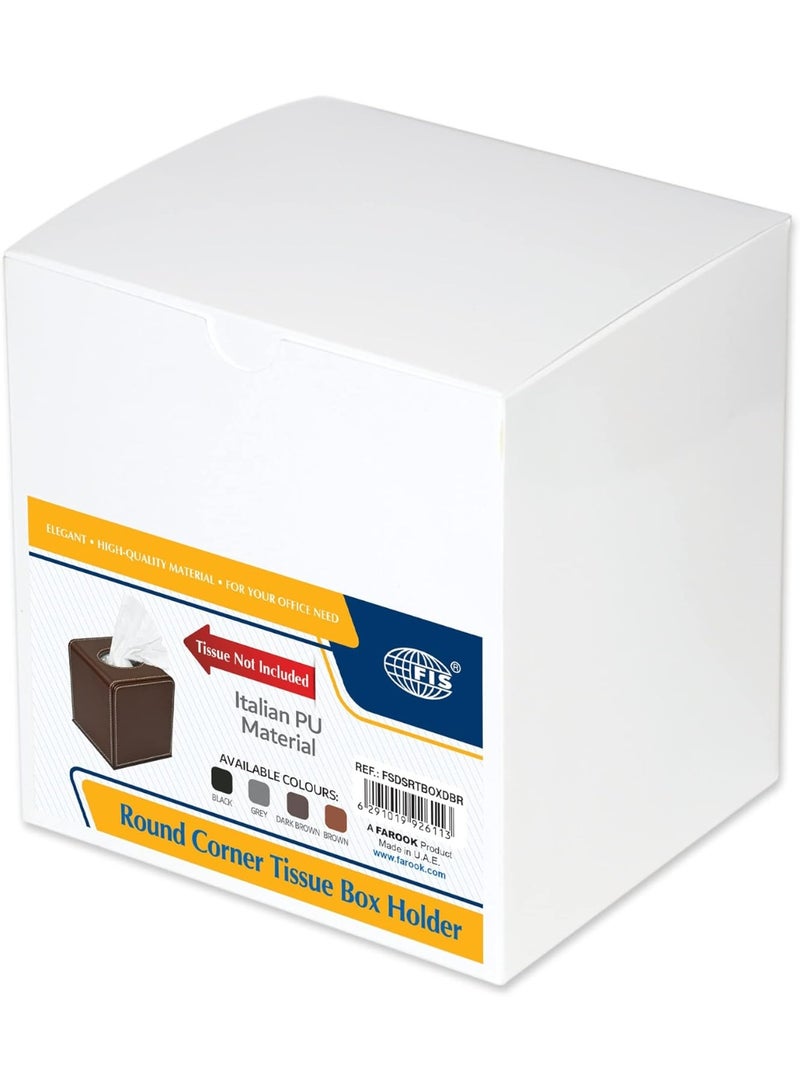 FIS SMALL ROUND TISSUE BOX - FSDSRTBOXDBR - Image 2