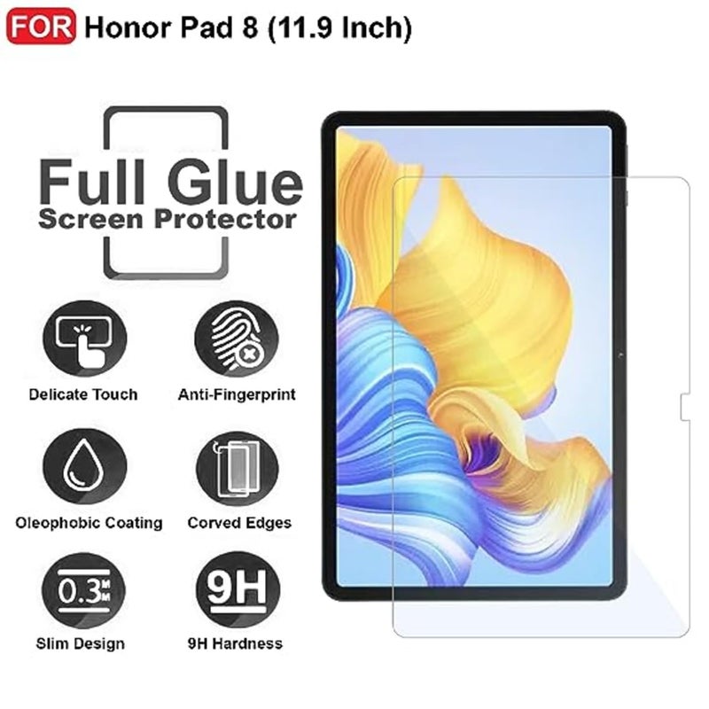 SPCORE Tempered Glass Full Screen Protector Compatible With Honor Pad 8 12 Inch Smartphone (2023)(Transparent) (Pack Of 1) - Image 3