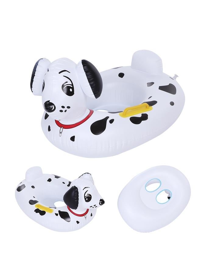 Cute Cartoon Animal Dog Shape Baby Swim Ring Kids Inflatable Swimming Boat with Pump - Image 5