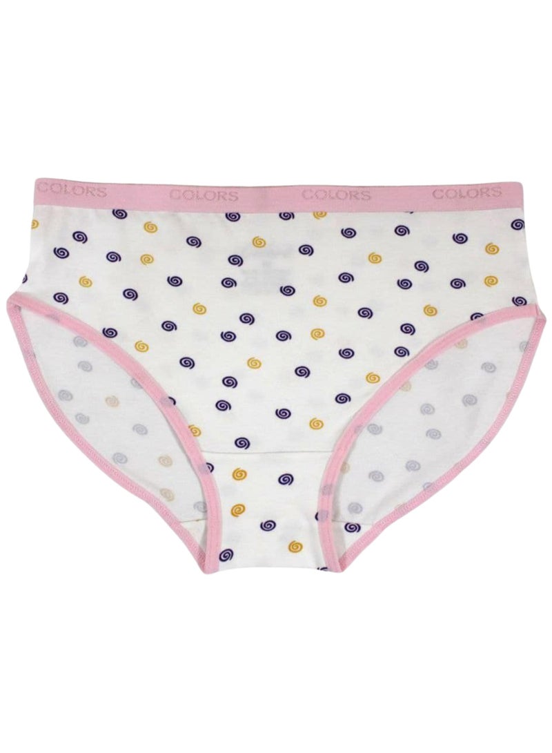 COLORS Pack Of 6 Printed Cotton Brief Panties Underwear For Women  - Image 4