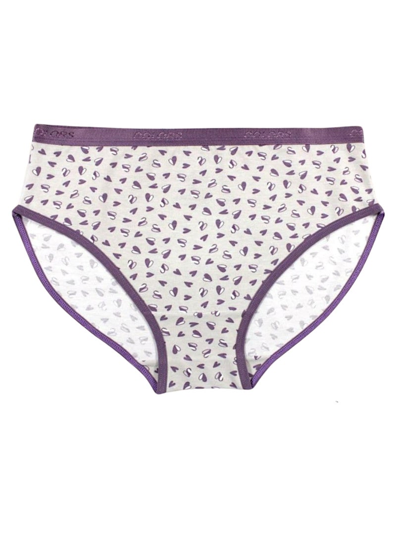 COLORS Pack Of 6 Printed Cotton Brief Panties Underwear For Women  - Image 5