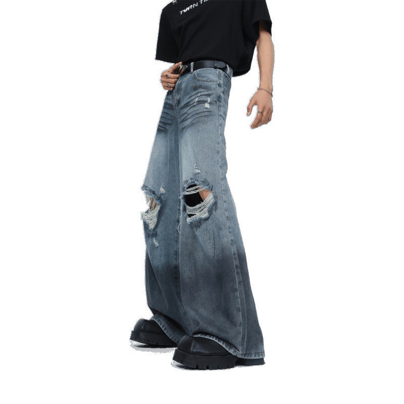 Unisex Classic Denim Jeans Loose Fit Daily Outdoor Wear - Image 5