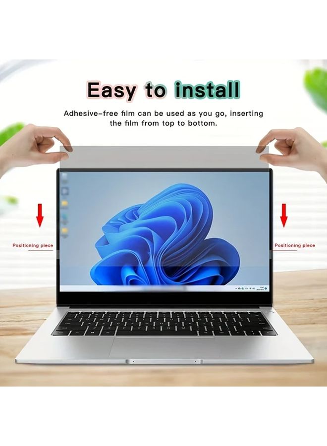 15.6 بوصة حماية خصوصية للكمبيوتر المحمول 3 أقسام فلتر PET مضاد للتوهج - Image 5
