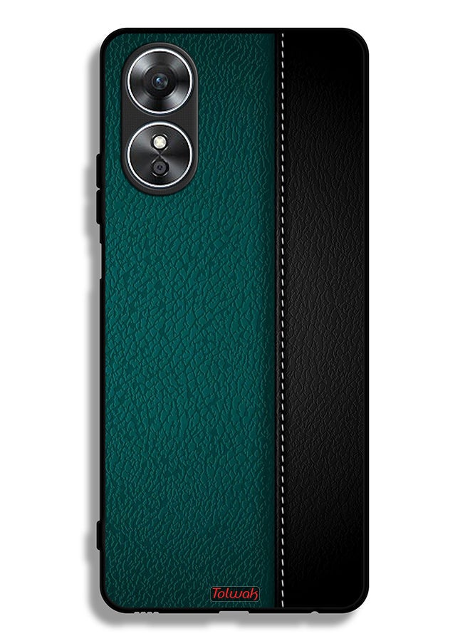 Tolwak Oppo A17 Protective Case Cover Leather Pattern - Image 2