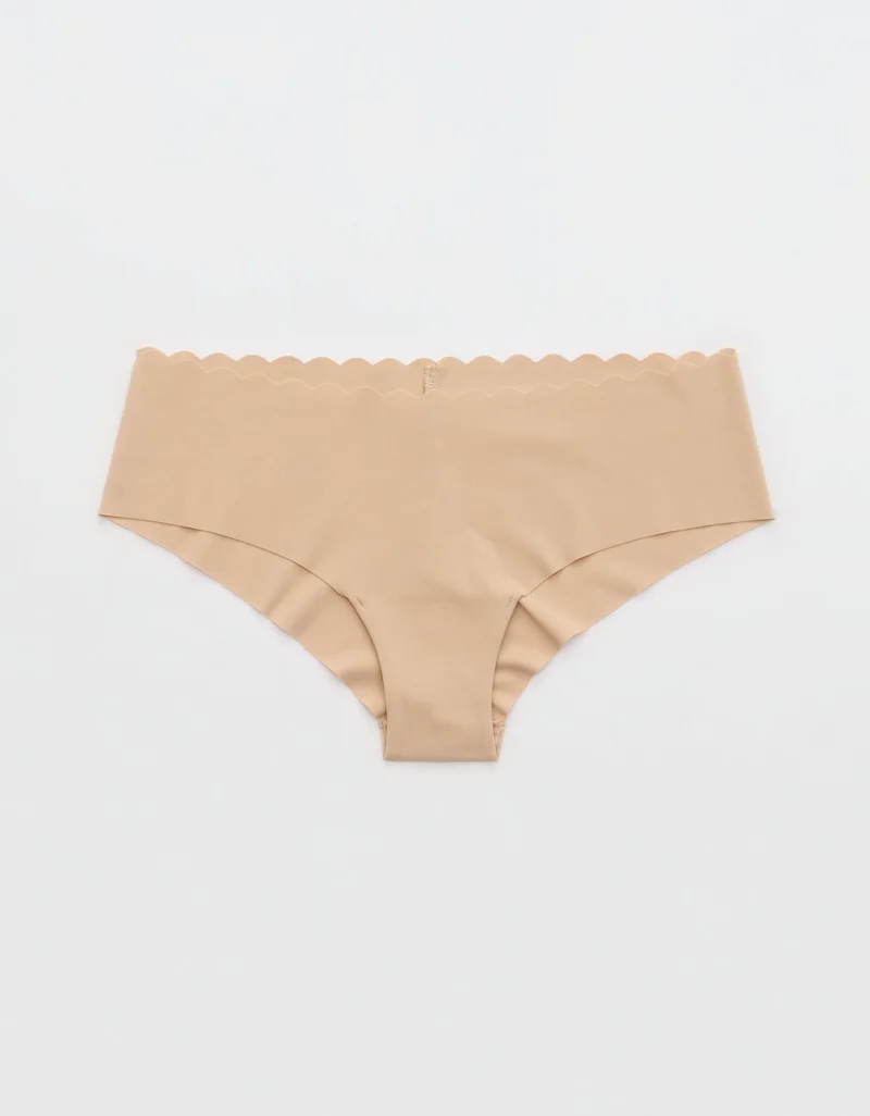 Aerie SMOOTHEZ No Show Scallop Cheeky Underwear