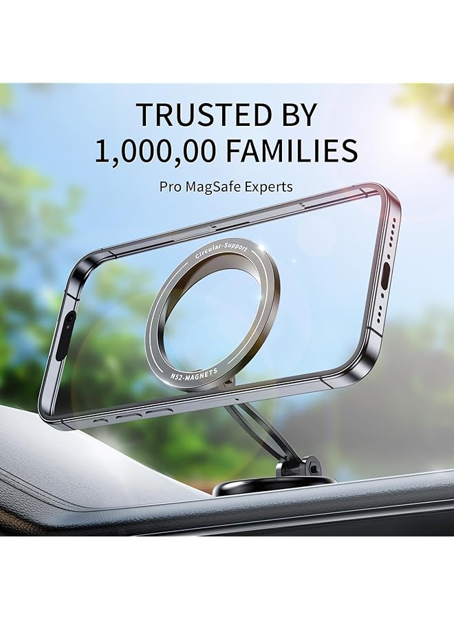 KASTWAVE Ultra Magnetic Car Phone Holder, For Car Holder, 360 Rotatable Adjustable Phone Holder Rack, Strong Magnetic Phone Holder For Iphone 16 15 14 13 12 Pro Max Series - Image 2