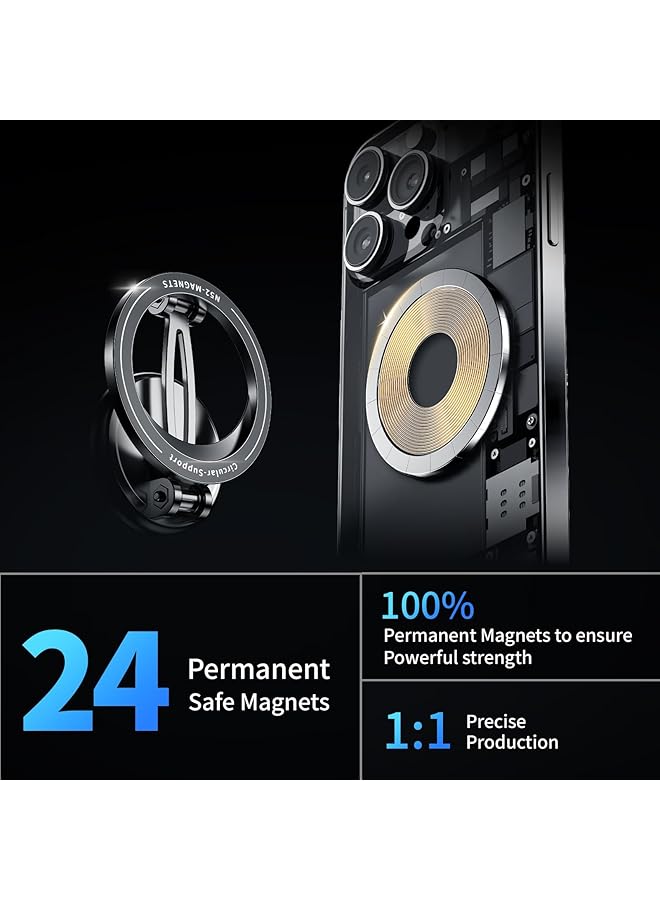 KASTWAVE Ultra Magnetic Car Phone Holder, For Car Holder, 360 Rotatable Adjustable Phone Holder Rack, Strong Magnetic Phone Holder For Iphone 16 15 14 13 12 Pro Max Series - Image 3