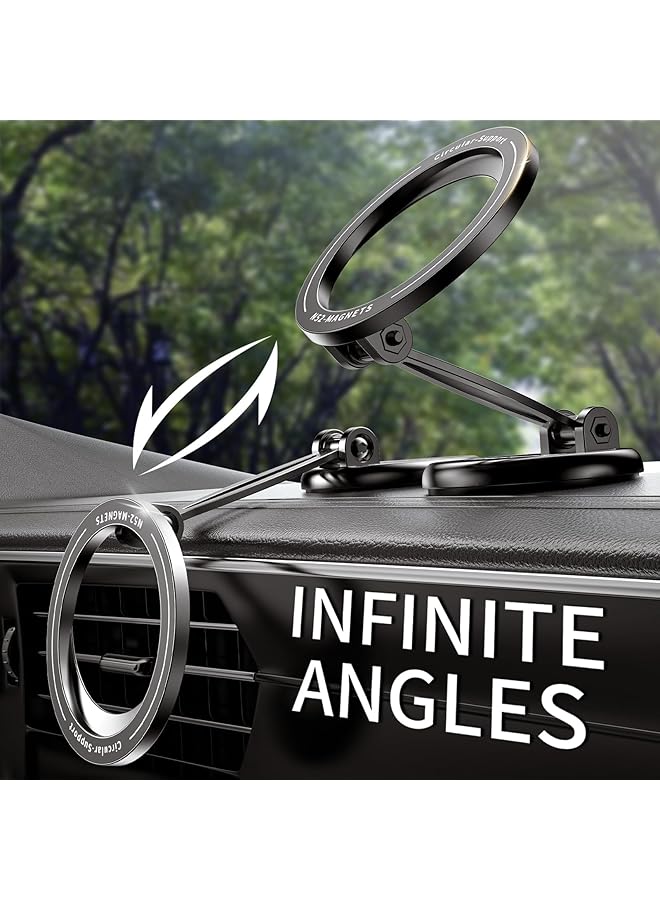 KASTWAVE Ultra Magnetic Car Phone Holder, For Car Holder, 360 Rotatable Adjustable Phone Holder Rack, Strong Magnetic Phone Holder For Iphone 16 15 14 13 12 Pro Max Series - Image 4