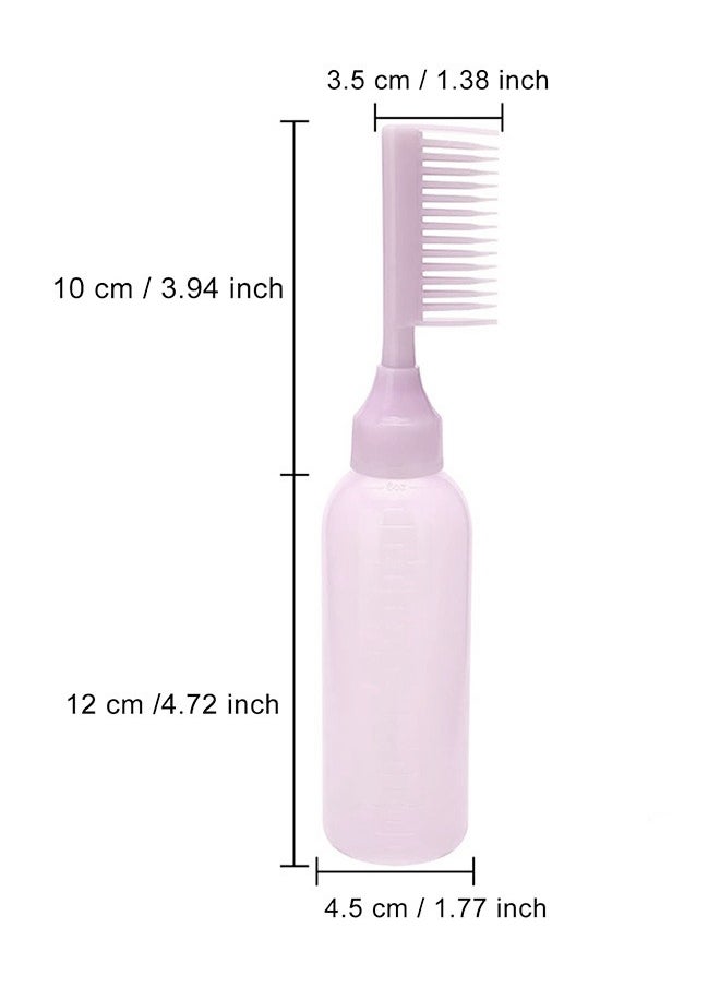 Generic - 2 Pcs Root Comb Applicator Bottle, Hair Color Applicator Bottles With Comb and Graduated, for Hairdressing Salon and Home Use - Image 1