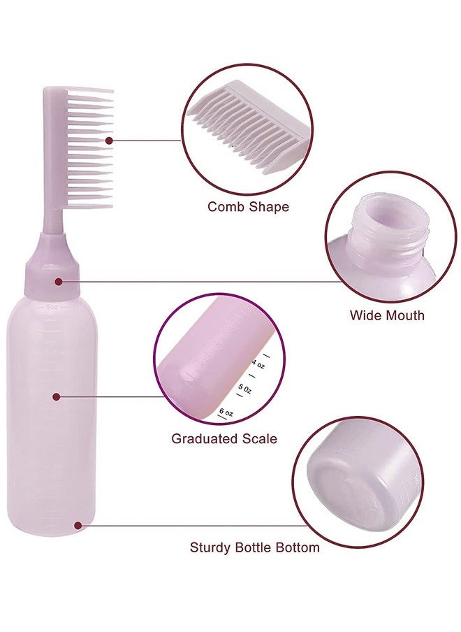 Generic - 2 Pcs Root Comb Applicator Bottle, Hair Color Applicator Bottles With Comb and Graduated, for Hairdressing Salon and Home Use - Image 1