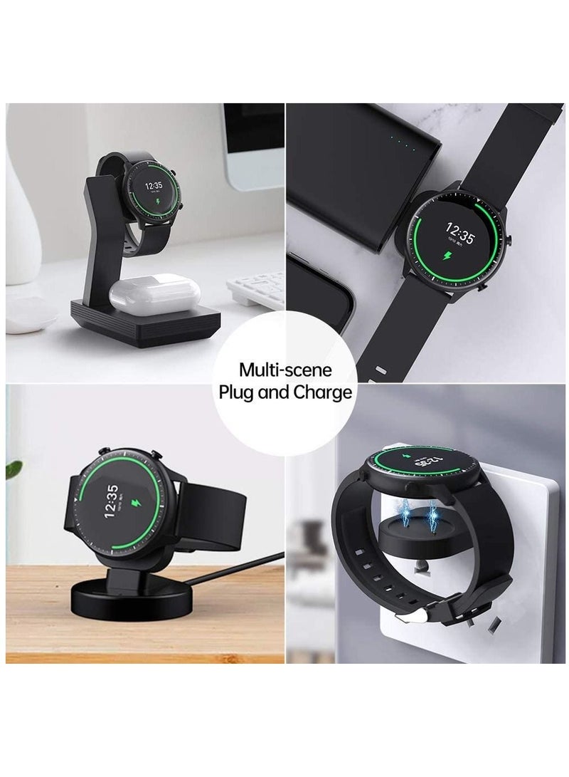 SYOSI Compatible with amazfit gts 2 Mini USB Portable Charger GTR 2 2e t-rex pro Fitness bip u pro pop zeep e z Smart Watch accessoires(2-Pack) - Image 5