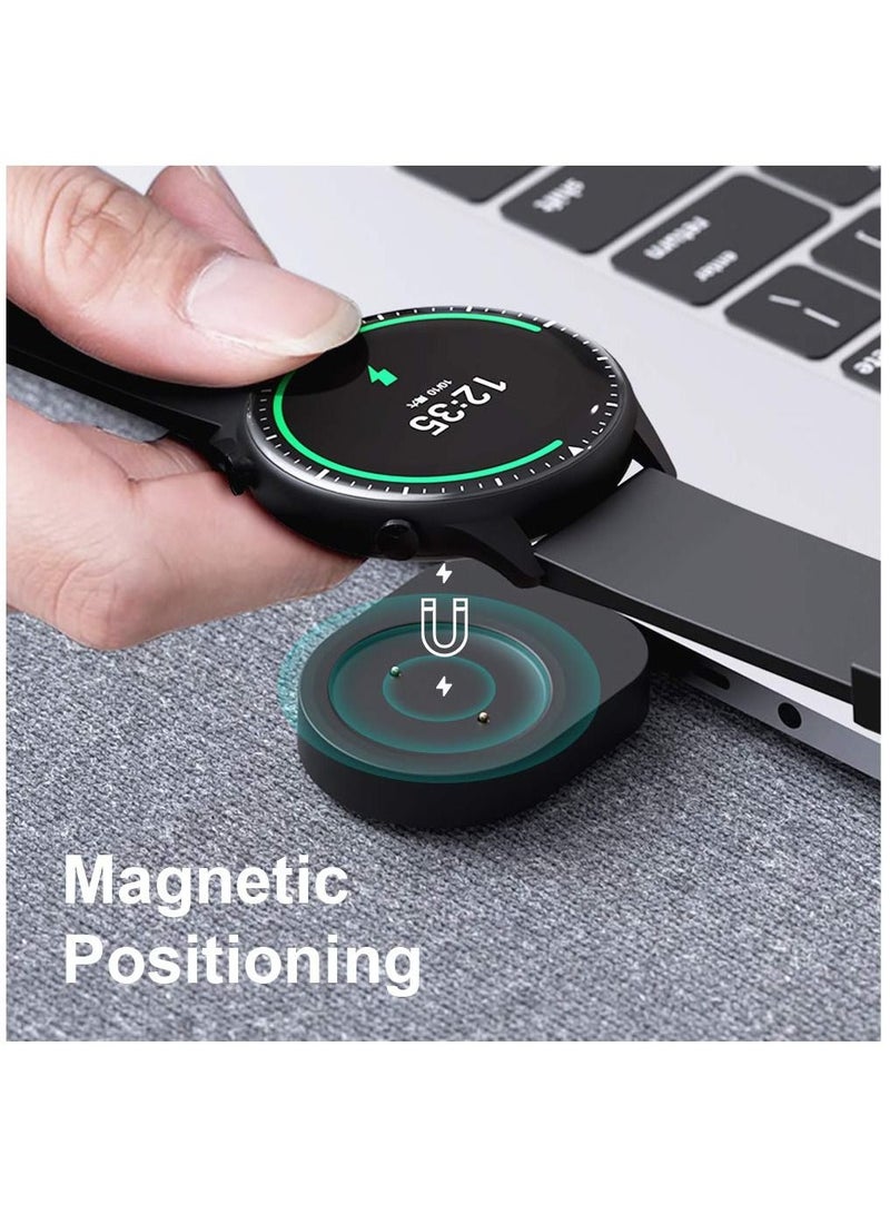 SYOSI Compatible with amazfit gts 2 Mini USB Portable Charger GTR 2 2e t-rex pro Fitness bip u pro pop zeep e z Smart Watch accessoires(2-Pack) - Image 4