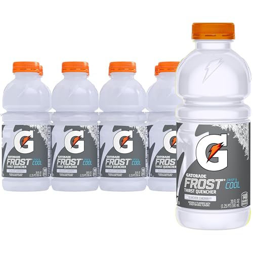Gatorade Thirst Quencher Sports Drink, Frost Glacier Cherry, 20oz Bottles, 8 Pack, Electrolytes for Rehydration - Image 1