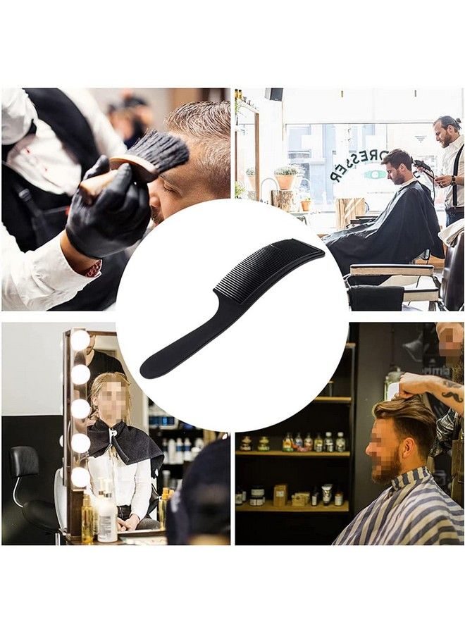 esowemsn 4Pcs Plastic Curved Barber Clipper Comb Haircut Sshaped Clipper Flat Top Clipper Combs Flat Head Hair Cutting Comb Professional Barber Comb Haircut Hairdressing Tool Accessories(Whiteblack) - Image 3