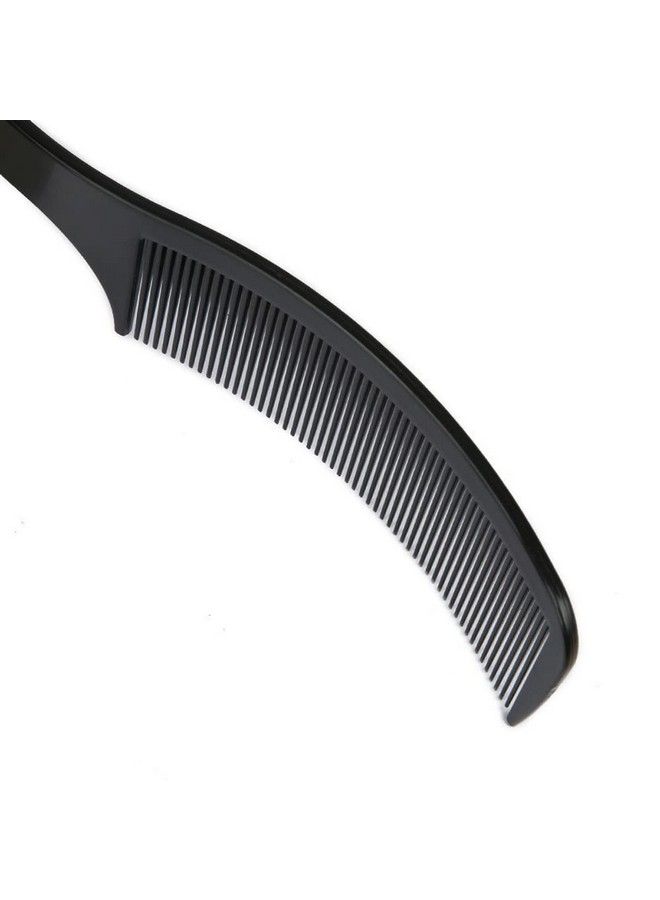 esowemsn 4Pcs Plastic Curved Barber Clipper Comb Haircut Sshaped Clipper Flat Top Clipper Combs Flat Head Hair Cutting Comb Professional Barber Comb Haircut Hairdressing Tool Accessories(Whiteblack) - Image 5