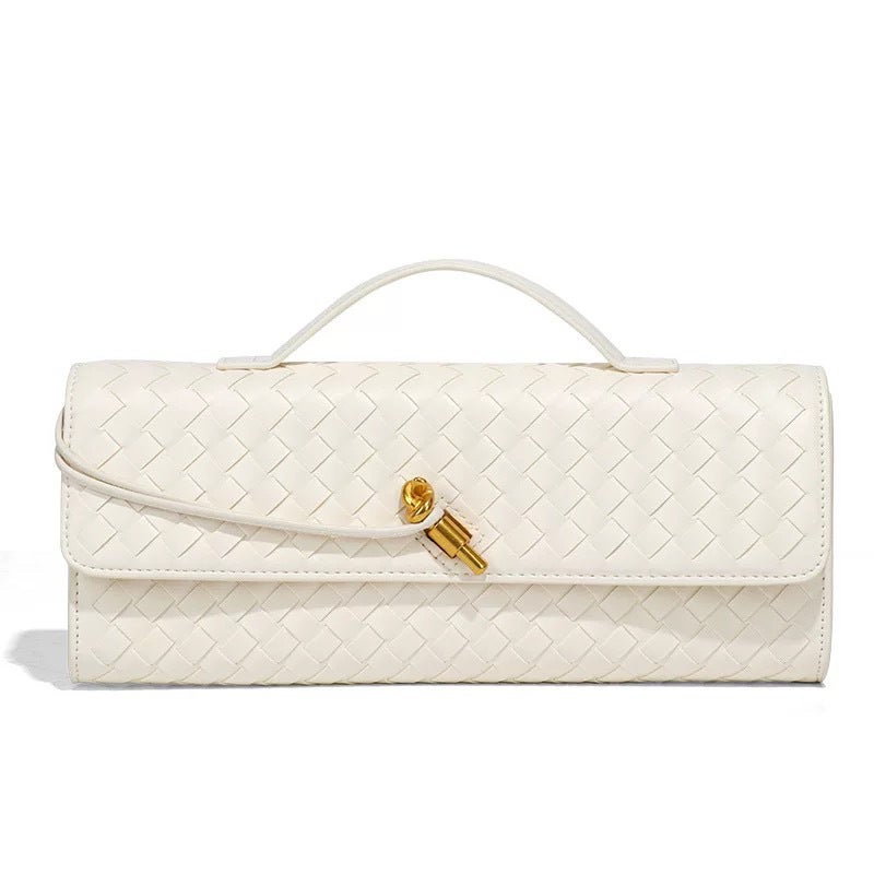 New Woven Bag, Shoulder Baguette Bag, Women'S Bag, Horizontal Clutch Evening Bag, Crossbody Bag - Image 2
