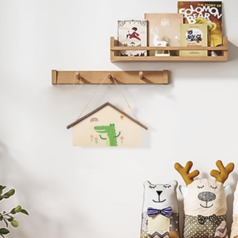 فرد وجملة تخزين لافتة خشبية فارغة من Toyvian مع ثقوب مسبقة وحبل، لوحة حرفية خشبية للفن الجداري DIY، ديكور المنزل لحفلات الزفاف، المقاهي، الحانات ولوحات الرسائل - Image 5