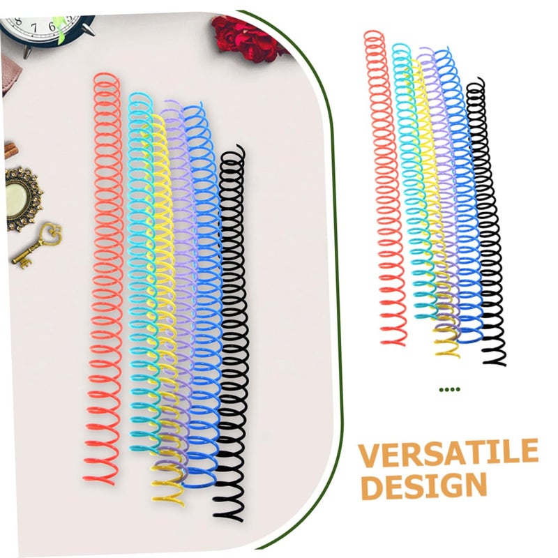 حلقات المجلد القابلة للإزالة 12 حزمة لفائف التجليد الحلزونية لدفاتر DIY تنظيم المستندات - Image 3