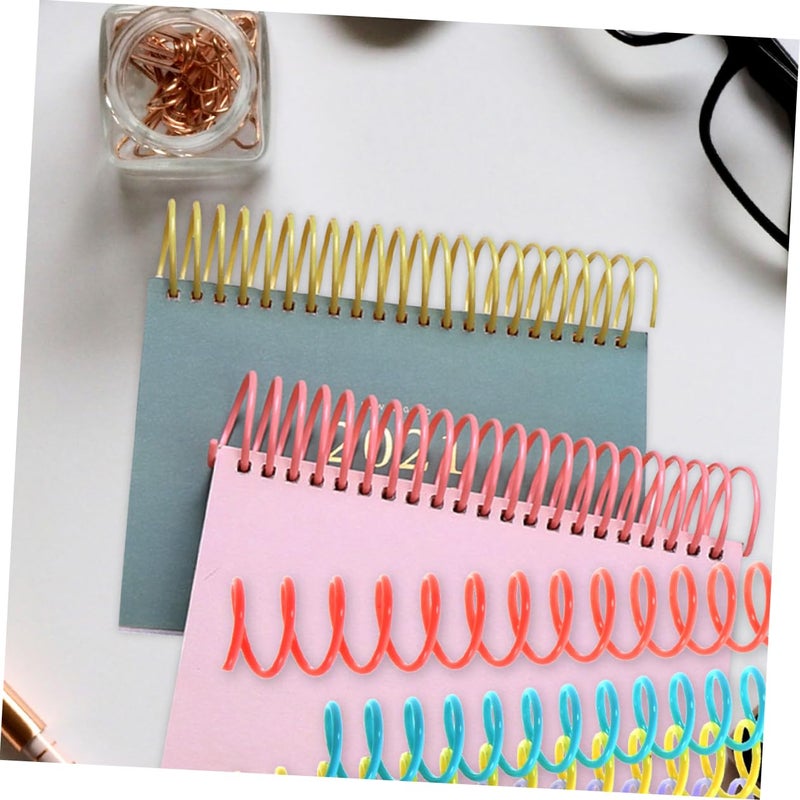 حلقات المجلد القابلة للإزالة 12 حزمة لفائف التجليد الحلزونية لدفاتر DIY تنظيم المستندات - Image 4