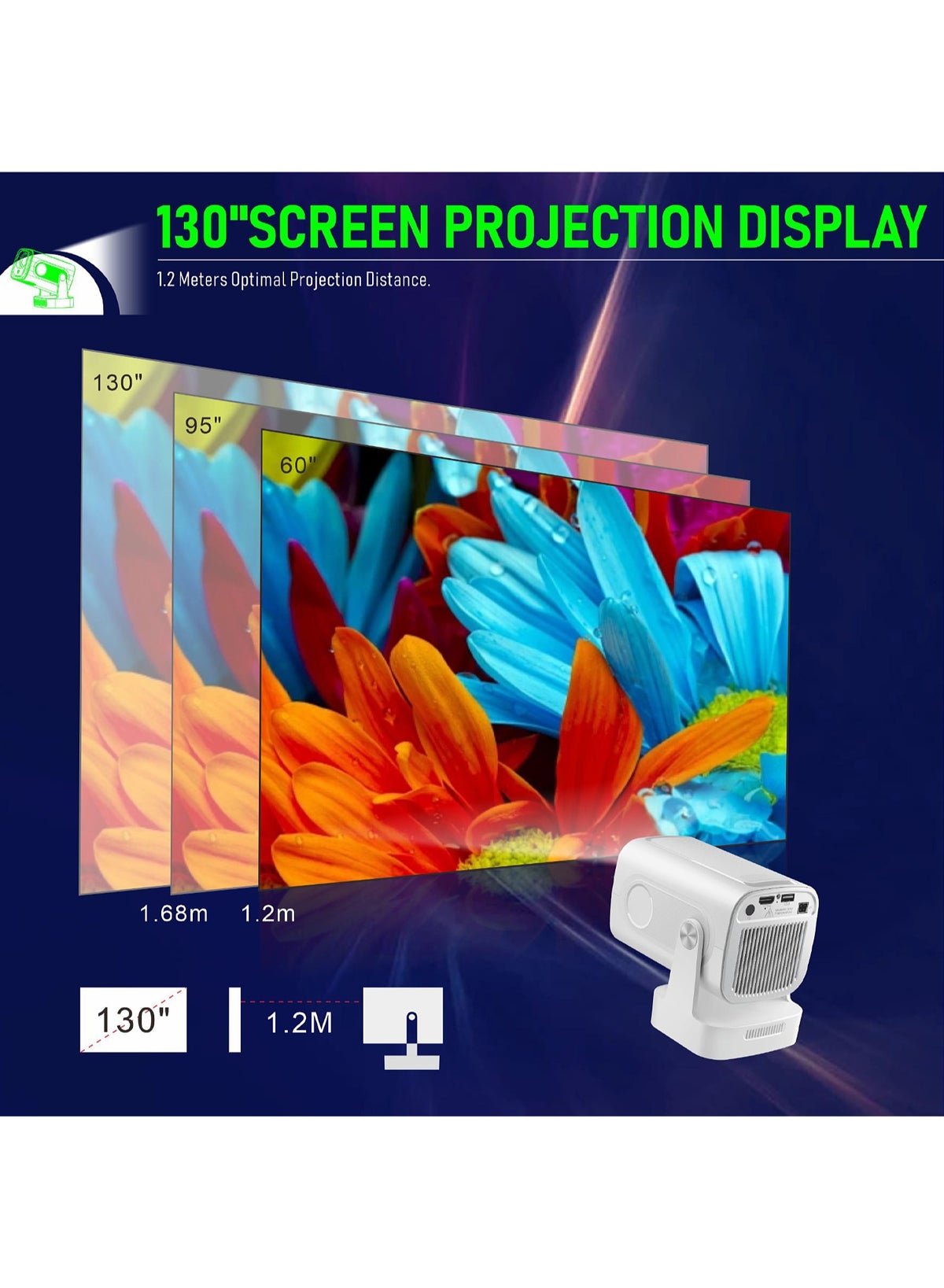 Mi Vaza Smart 1080P 4K Android 11 Projector