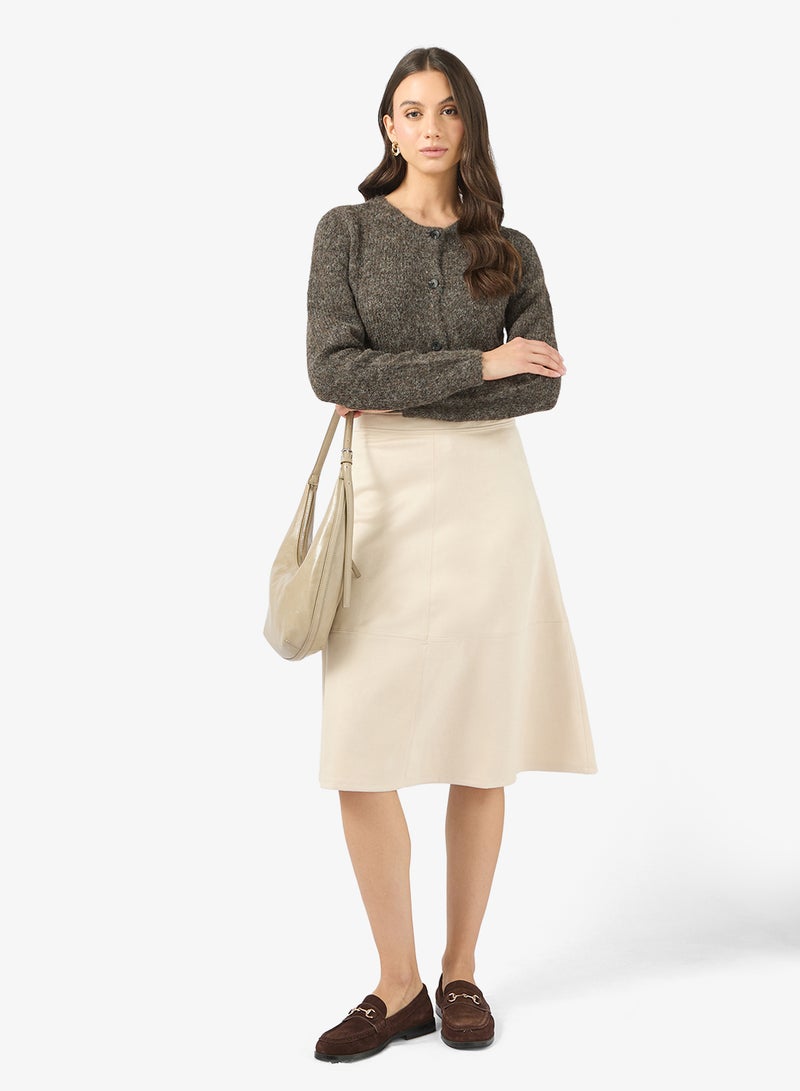 VERO MODA BELLA High Waist FAUX SUEDE SKIRT - Image 2