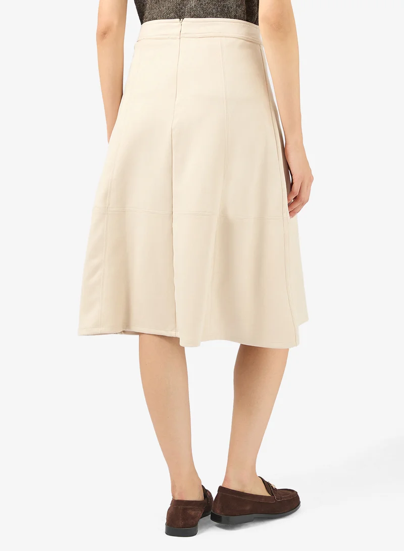 Vero Moda  Suede Midi Skirt for Women | Best Price UAE